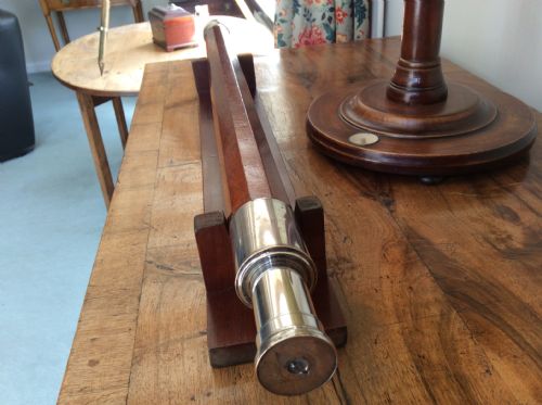 A RARE LONDON MADE NINE SIDED 18THC TELESCOPE - ADDITIONAL PHOTO 13
