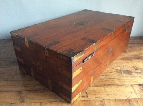 AN ANGLO INDIAN CAMPAIGN WRITING BOX - ADDITIONAL PHOTO 16
