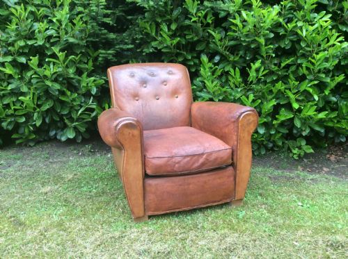 A French Leather Club Chair