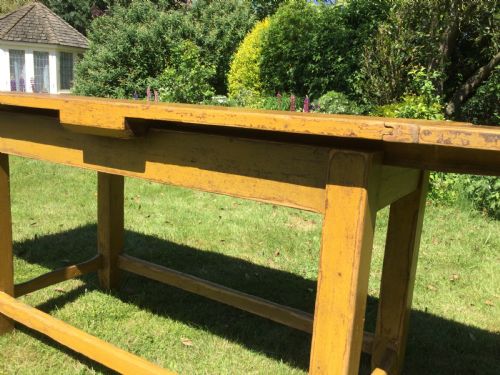 A PINE FARMHOUSE KITCHEN TABLE - ADDITIONAL PHOTO 7