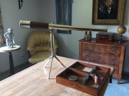 A MILITARY CAMPAIGN TELESCOPE - ADDITIONAL PHOTO 13