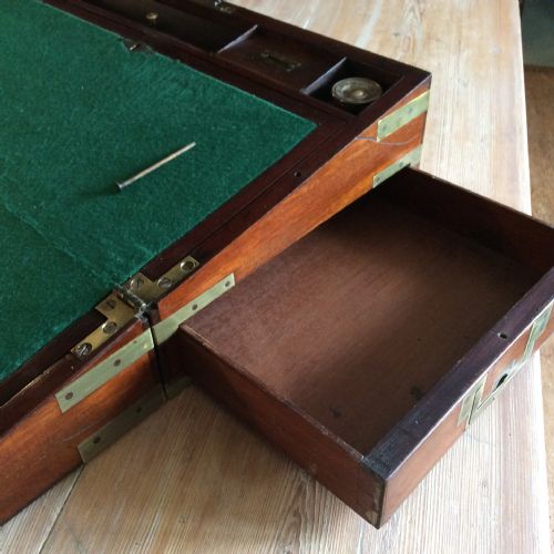 A MILITARY CAMPAIGN WRITING SLOPE - ADDITIONAL PHOTO 11