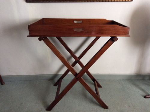 A 19thc Butlers Tray on Original Stand
