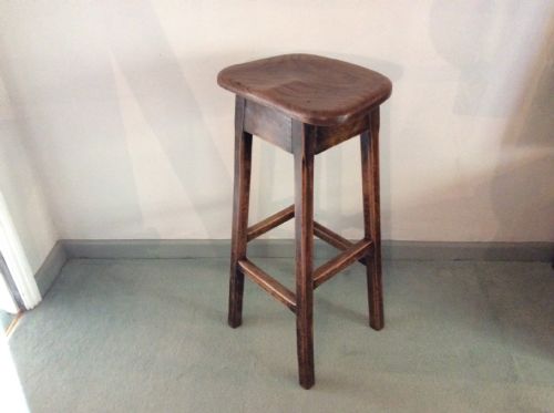 A Tall Elm Kitchen Stool