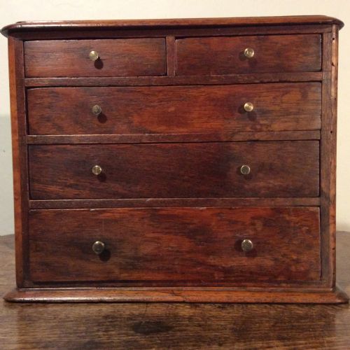 A 19THC APPRENTICE PIECE CHEST - ADDITIONAL PHOTO 2