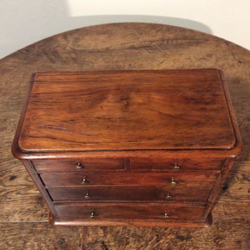 A 19THC APPRENTICE PIECE CHEST - ADDITIONAL PHOTO 3