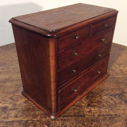 A 19THC APPRENTICE PIECE CHEST - ADDITIONAL PHOTO 4