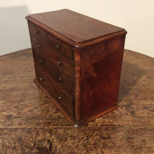 A 19THC APPRENTICE PIECE CHEST - ADDITIONAL PHOTO 5