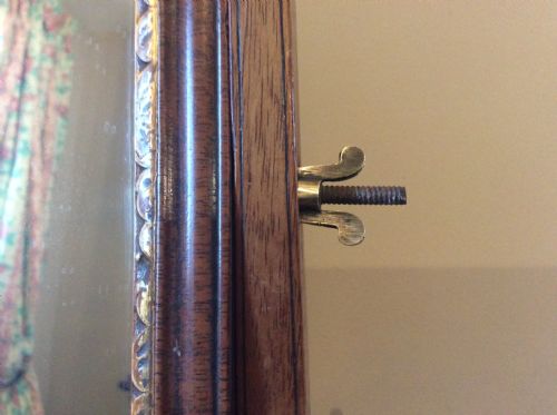 A RARE GEORGIAN SKELETON TOILET MIRROR - ADDITIONAL PHOTO 3