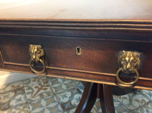 A GEORGIAN DROP FLAP HALL TABLE - ADDITIONAL PHOTO 7