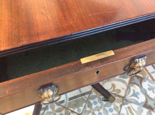 A GEORGIAN DROP FLAP HALL TABLE - ADDITIONAL PHOTO 12