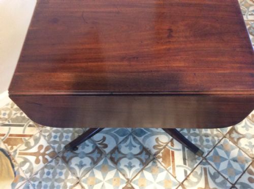 A GEORGIAN DROP FLAP HALL TABLE - ADDITIONAL PHOTO 14
