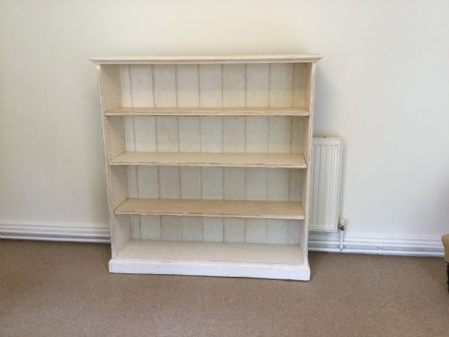 An English Painted Pine Bookcase