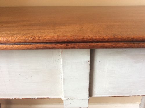 A 19THC 'D' END HALL CONSOLE TABLE - ADDITIONAL PHOTO 6