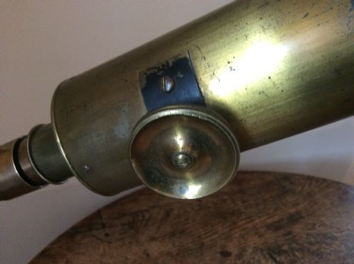 A TERRESTRIAL 19THC LIBRARY TELESCOPE - ADDITIONAL PHOTO 5