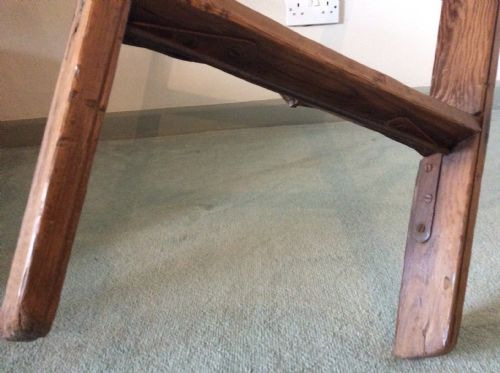 A DECORATIVE VICTORIAN PINE SHOP LADDER - ADDITIONAL PHOTO 6