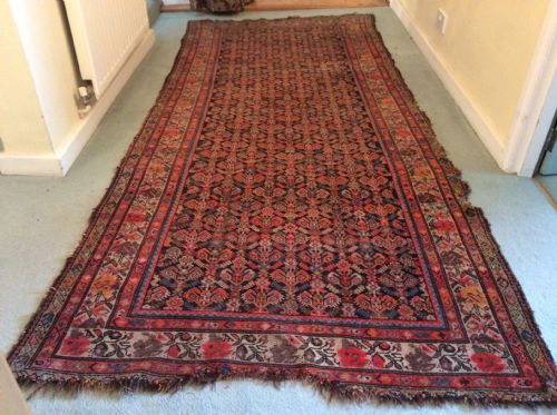 A 19thc Caucasian Boteh Design Rug