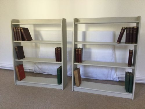 fig 1. A pair of 1920's Open bookcases