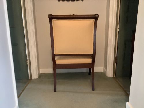 A 19THC FRENCH EMPIRE OPEN ARMCHAIR - ADDITIONAL PHOTO 3