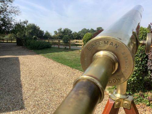 fig 3. A large brass London made telescope