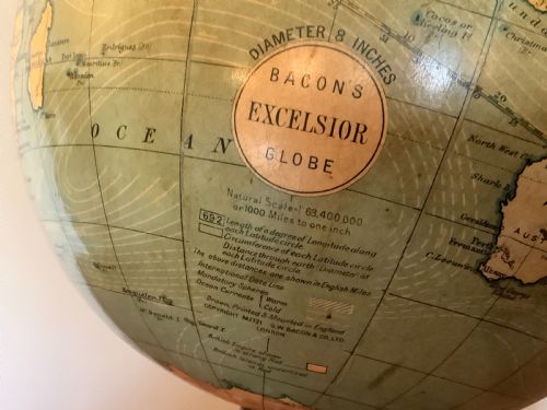 AN 8'' BACONS EXCELSIOR GLOBE - ADDITIONAL PHOTO 1