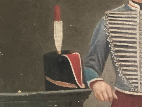 A MILITARY PORTRAIT OF A HUSSAR - ADDITIONAL PHOTO 2