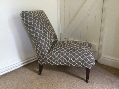 A 19THC ENGLISH SLIPPER CHAIR - ADDITIONAL PHOTO 2