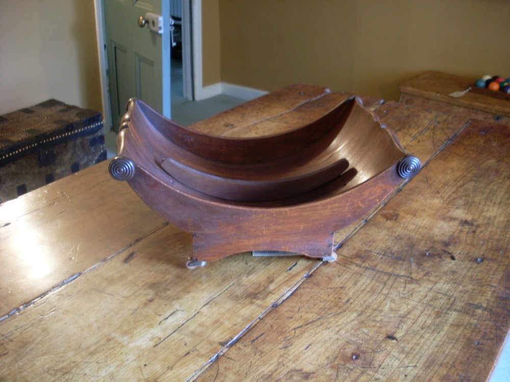 A 19thC mahogany cheese coaster