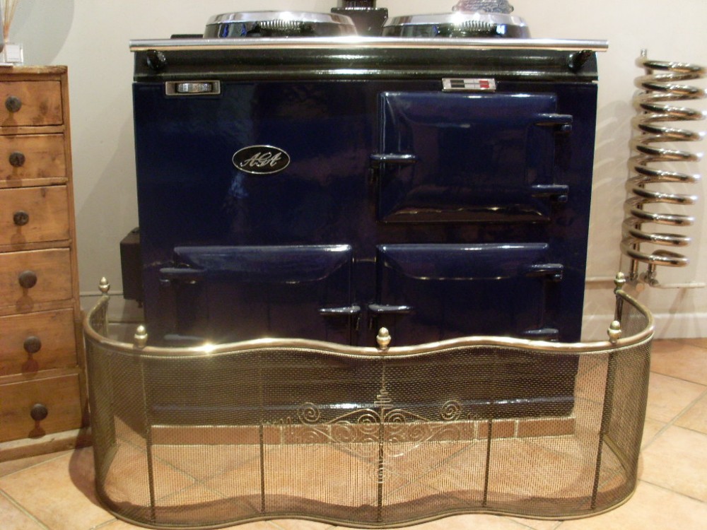 An early Victorian serpentine fire guard 