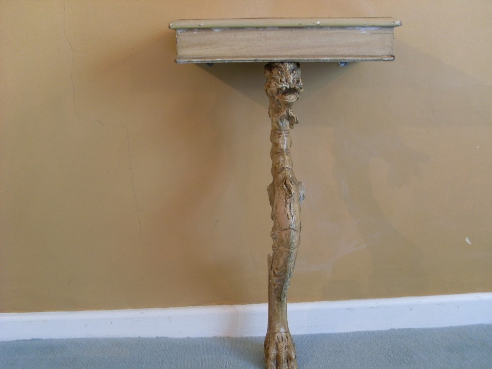 A 19thC painted console table