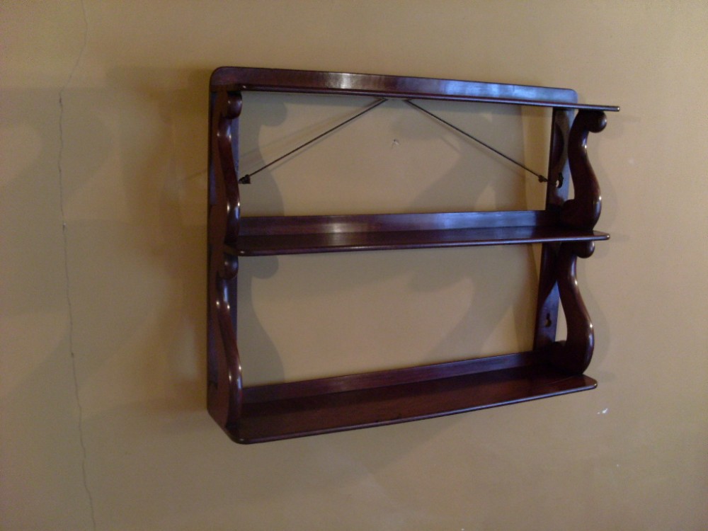 A set of Georgian open wall shelves