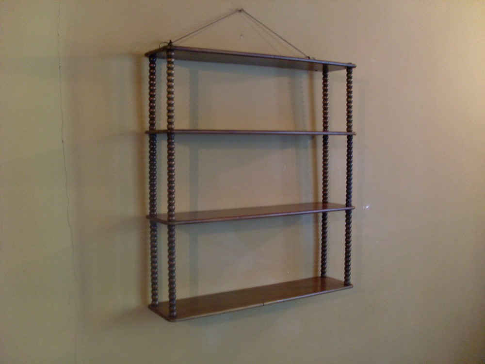 A set of Regency open wall shelves