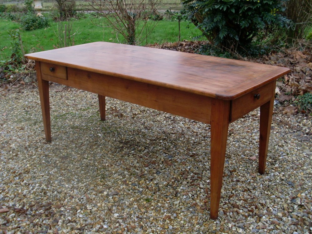 A 19thC French farmhouse dining table