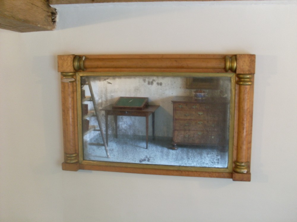 A Regency overmantle mirror