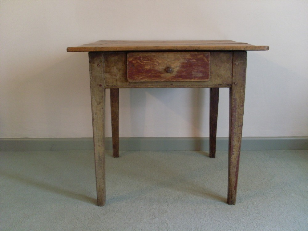 An antique rustic low French table
