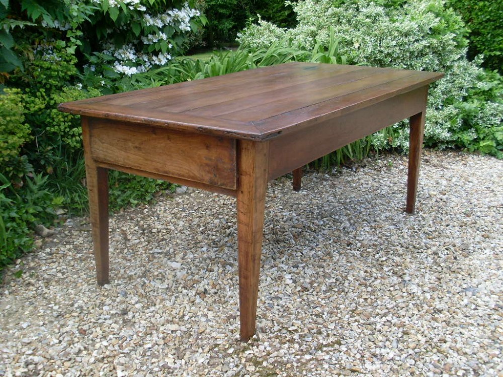 An antique French farmhouse table 166 cm long