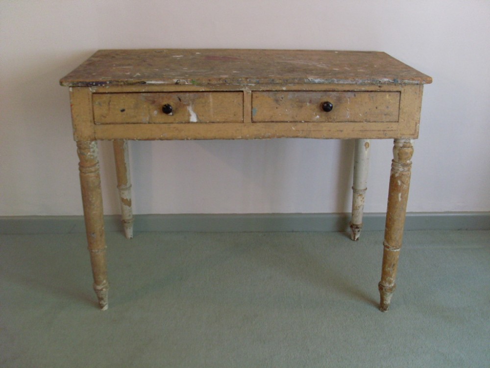 A very decorative19thC artists table