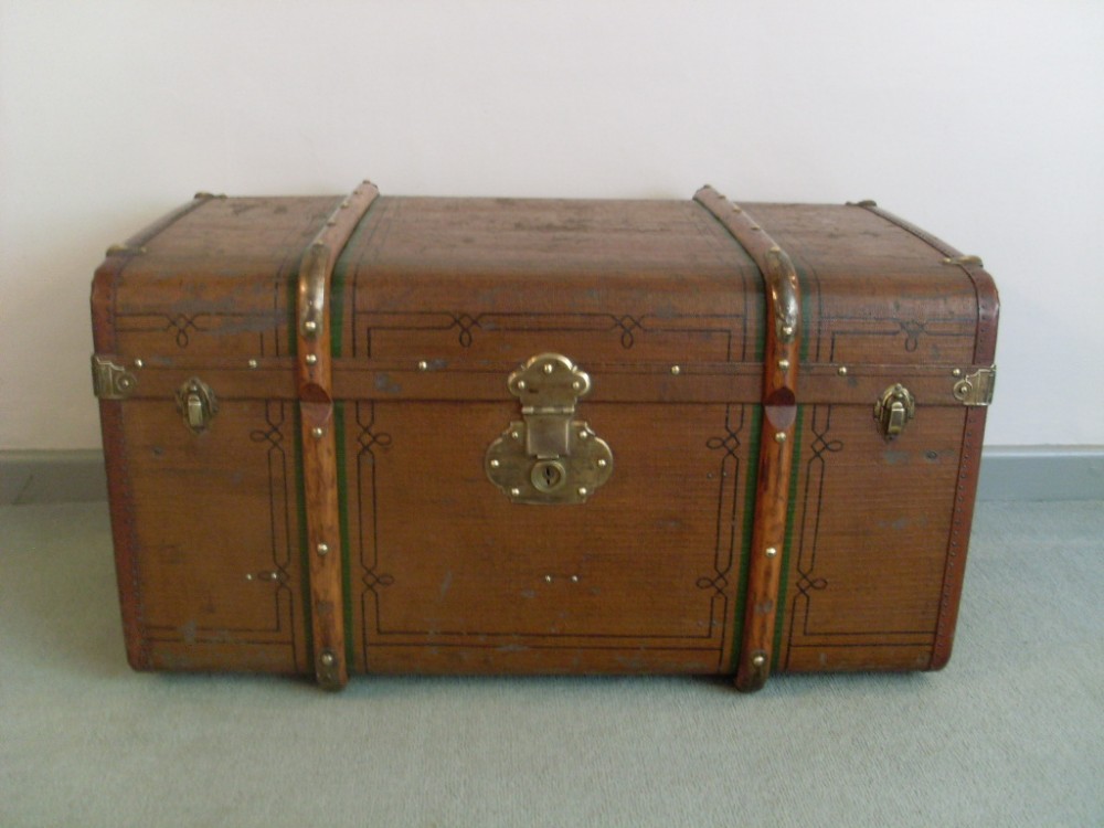 A LV style travelling trunk coffee table