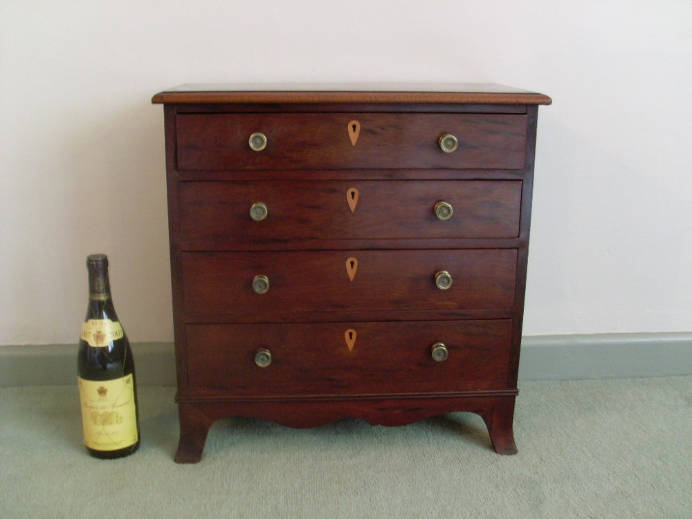 A 19thC miniature apprentice piece chest