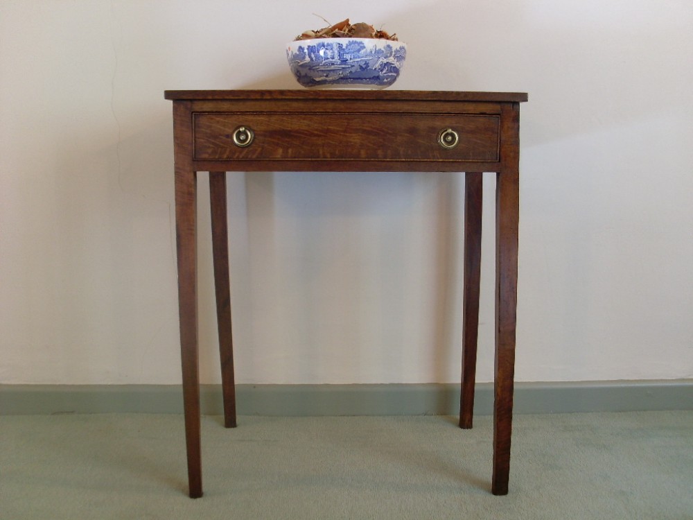 A 19thC side table with a single drawer