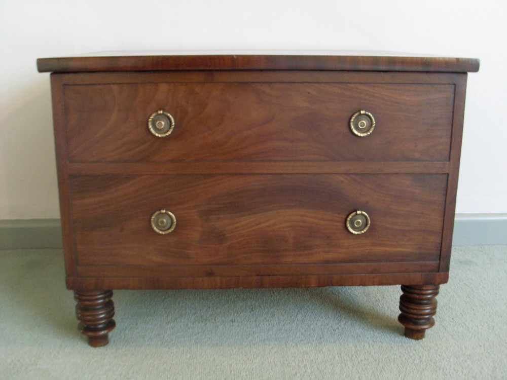 A 19thC faux chest blanket box