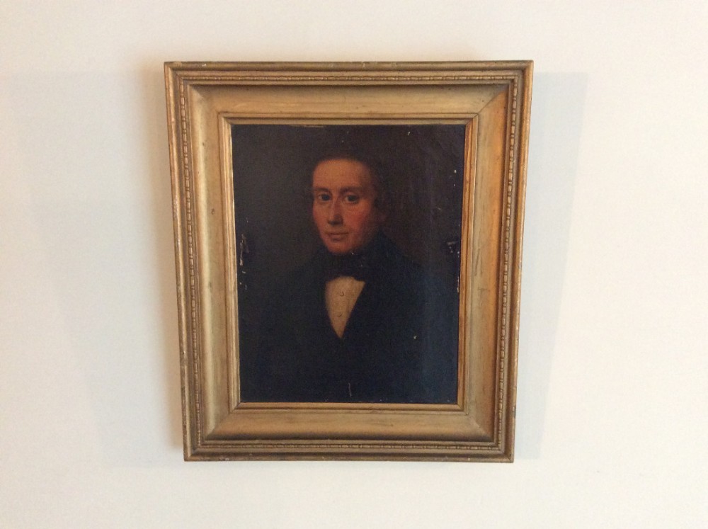 A mid 19thC portrait of a gentleman