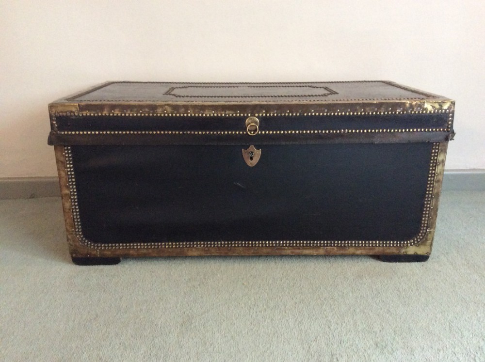 A Regency military campaign trunk