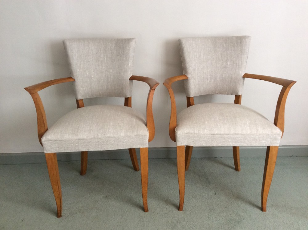 A pair of French Deco Bridge chairs