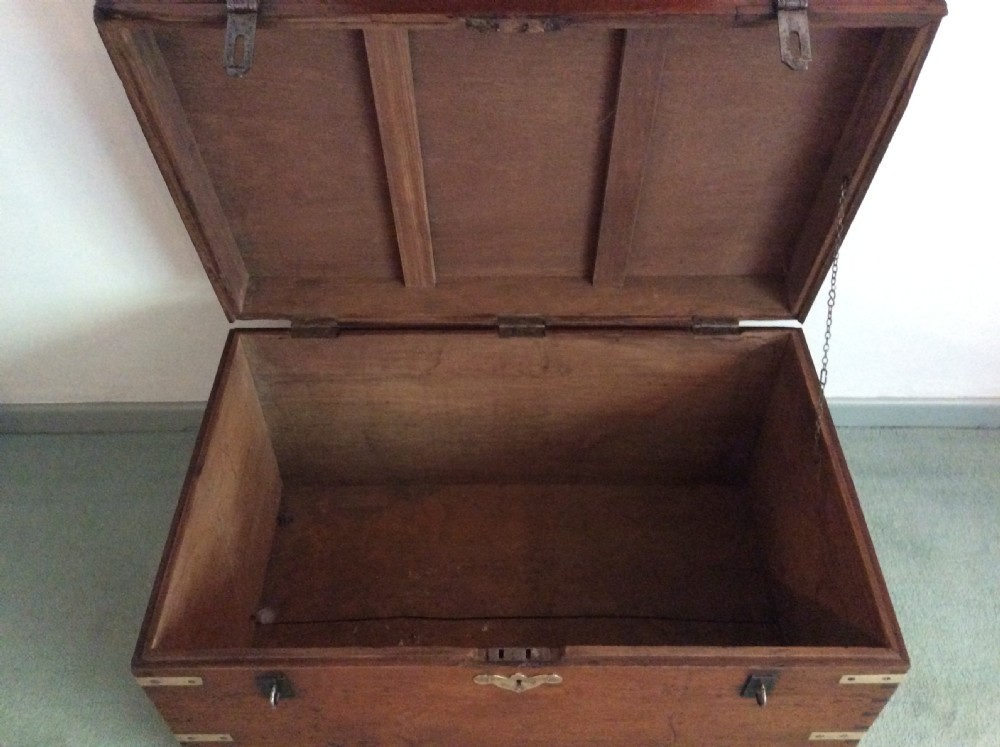 A colonial brass bound campaign trunk View VIII