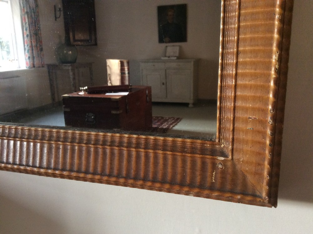 A 19thC painted French overmantle mirror View II