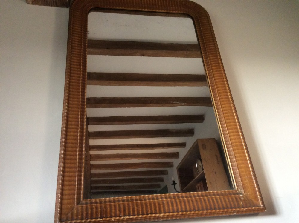 A 19thC painted French overmantle mirror View III