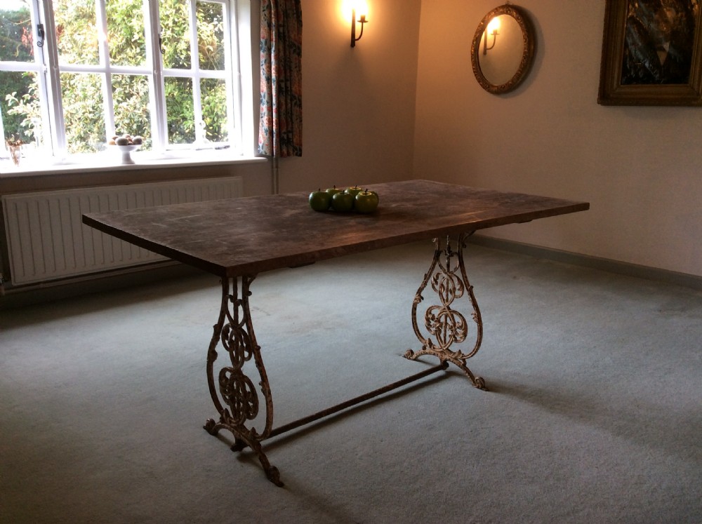 A French cast iron based centre table seats 6 View II