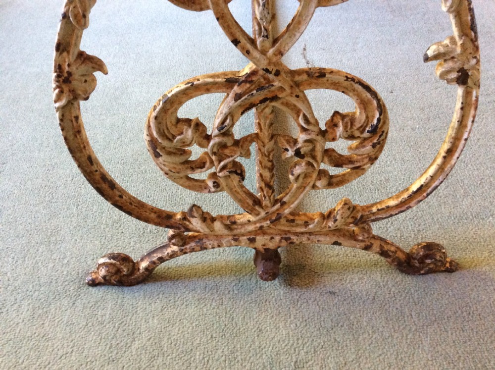 A French cast iron based centre table seats 6 View V