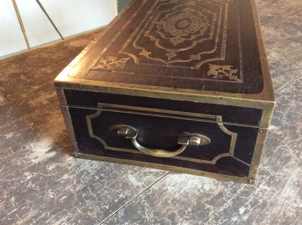 A 19thC Anglo indian document box View II